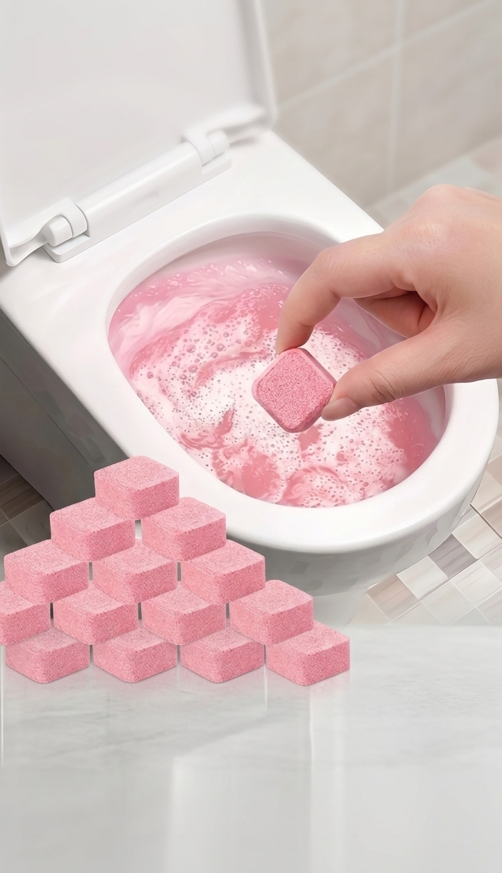Pastillas Efervescentes para Limpieza de Inodoro - Limpiador Desinfectante y Eliminador de Manchas de Orina (Pack de 3 a 20 uds)