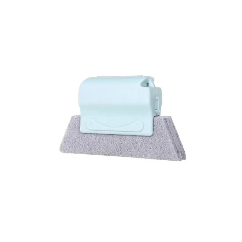 Limpiador de ventanas magnético azul claro con almohadilla de microfibra para cristales