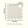 Tapete de espuma encajable gris, textura antideslizante, 30x30 cm, grosor 1 cm.