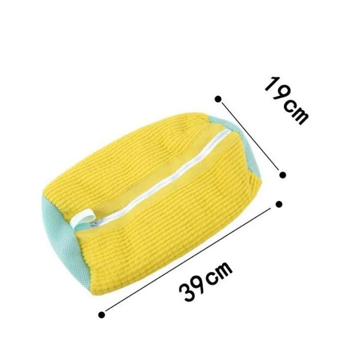 Funda de microfibra amarilla para limpieza de 39x19 cm, accesorios hogar moderno.